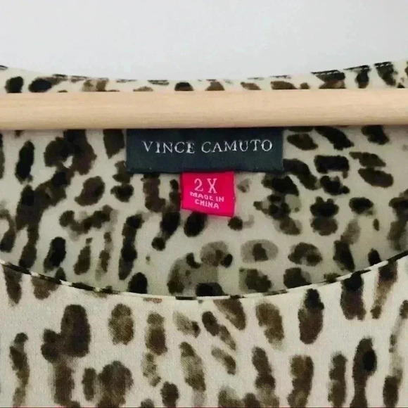 New Vince Camuto Cheetah Maxi Sleepless Dress 2X - Picture 4 of 8